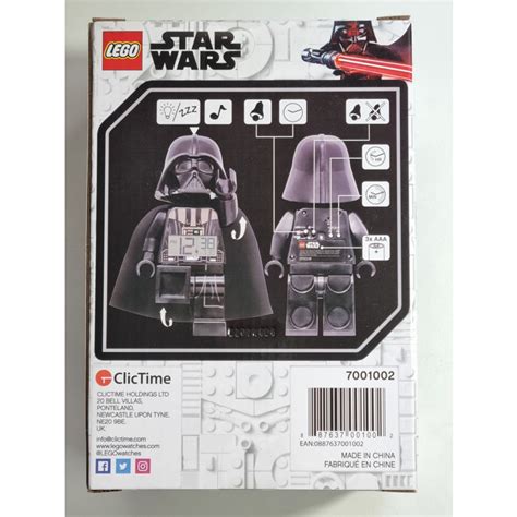 Lego Star Wars Darth Vader Figure Alarm Clock Brick Owl