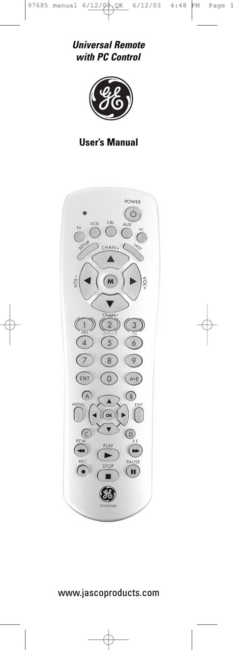 Authinx UR91A Universal Remote With PC Control User Manual 97685 Manual