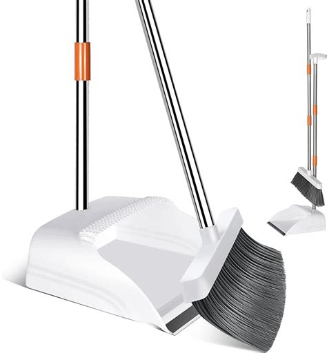 Masthome Dustpan And Brush Sets Broom And Dustpan Set 130cm Long