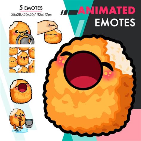 Twitch Animated Emotes Nugget Etsy