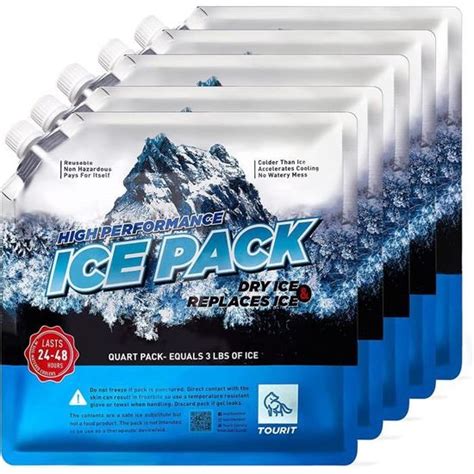 TOURIT Pain de Glace pour Sac Isotherme Réutilisables pour Glacières