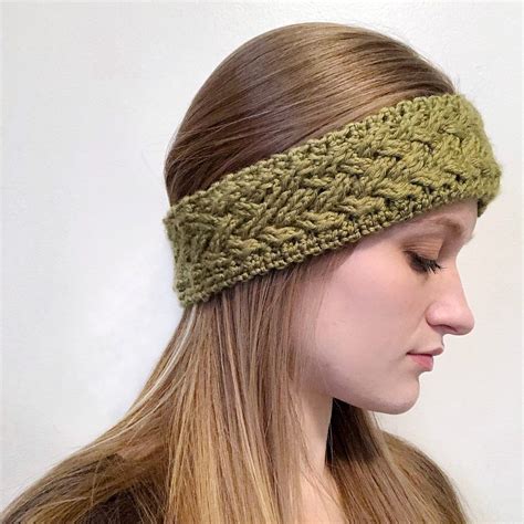 Canan Cabled Headband Free Crochet Pattern And Blog Hop Knit Headband