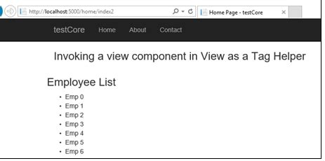 Working With View Components In ASP NET Core MVC