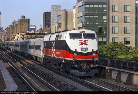 MNCR 229 Metro North Railroad GE P32AC DM At New York New York By Nick