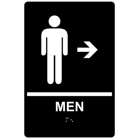 Ada Men Braille Sign Rre 14803whtonblk Mens Boys