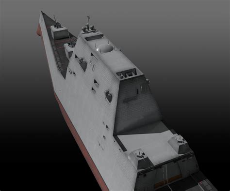Zumwalt Class Destroyer - 3D Model by ennuishao