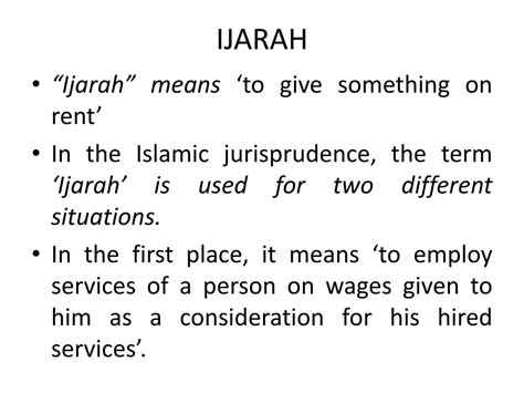 PPT - IJARAH PowerPoint Presentation, free download - ID:3315061