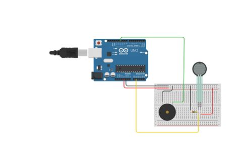 Circuit Design Interfacing Pressure Sensor With Arduino Tinkercad