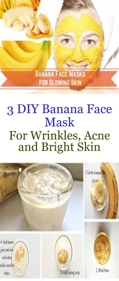 Diy Banana Face Mask For Wrinkles Acne And Bright Skin Food Recipe