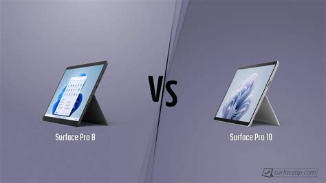 Surface Pro 8 Vs Surface Pro 10 Detailed Specs Comparison