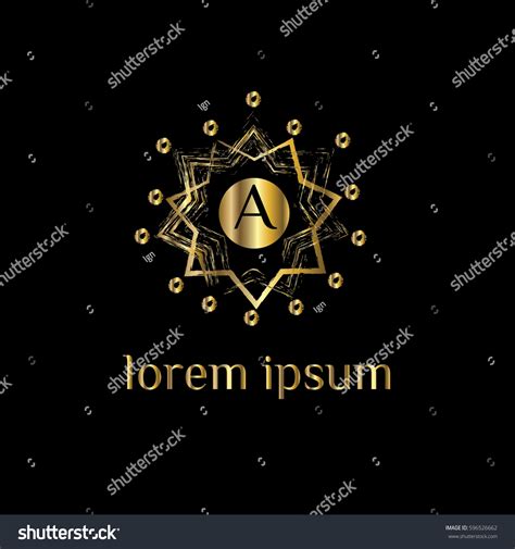 Letter Golden Logo Stock Vector (Royalty Free) 596526662 | Shutterstock