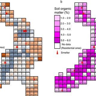 Distributions Of Cu A Zn B Pb C And Cd D Concentrations In