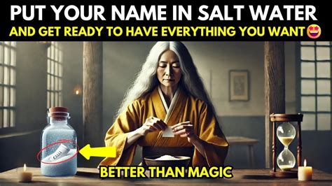 Put Your Name In SALT WATER Receive Everything You Want Ancient