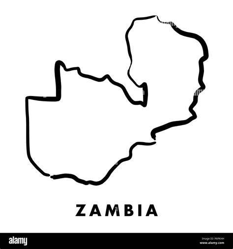 Zambia Map Vector