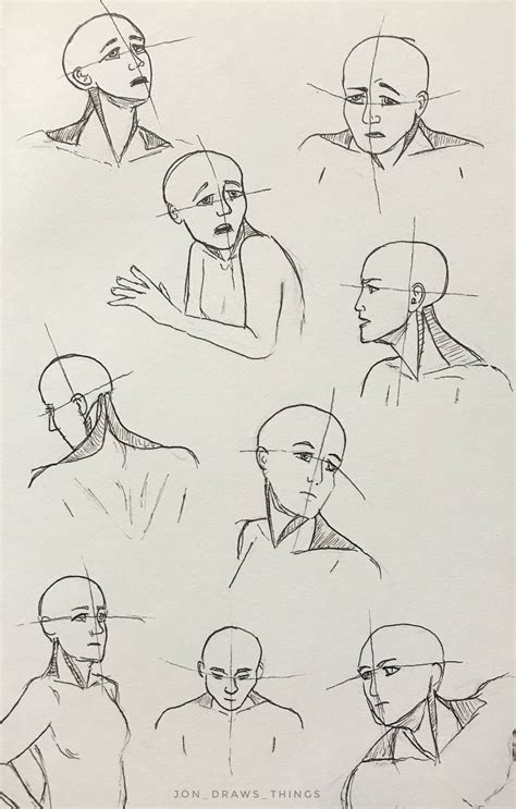 Head And Neck Drawing Reference By Jonathan Mcdaniel Follow On