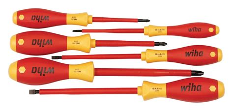 Wiha Screwdriver Set Insulated Slotted Phillips