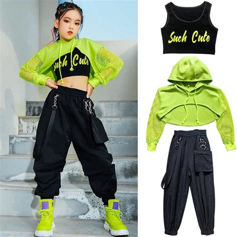 Jazz Kost M Hip Hop M Dchen Kleidung Gr N Tops Net H Lse Schwarz Hip