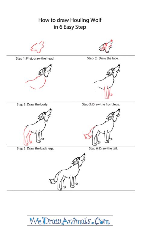 How To Draw A Wolf Howling Step By Step Easy