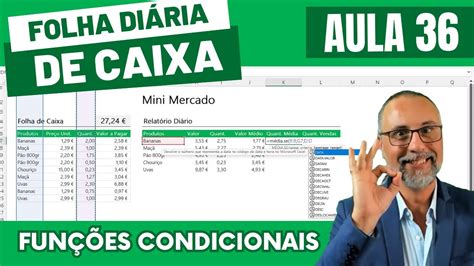 Aula 36 Dominando Funções Essenciais para Contabilidade no Excel