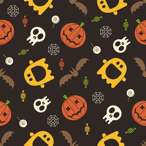 Halloween Seamless Pattern 8895098 Vector Art At Vecteezy