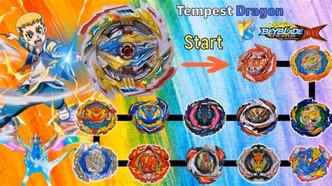 【tempest Dragon Vs All Beyblade Burst Db Marathon Battle】 ベイブレードバーストdb 베이블레이드 버스트 Db Youtube