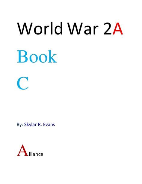 World War 2 Abc Book