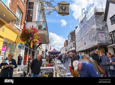 Roadside Stall At Guildford Antique And Brocante Street Market And View