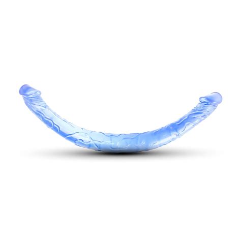 Double Ended Realistic Dildo 43CM Blue VLAVUR Online Shopping