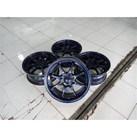 Jual Velg Ce28 R15 Lebar 6 5 Et 40 Pcd 4x100 114 Blue Seken 4 Pcs