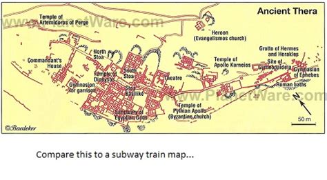 p52 map of ancient thera | THEA 228: the cartographic imagination