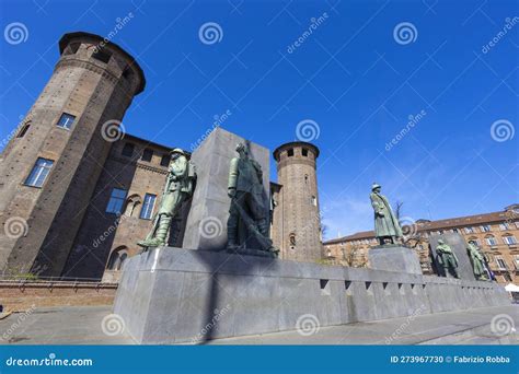 The Castle With The Emanuele Filiberto Duca D Aosta S Monument In