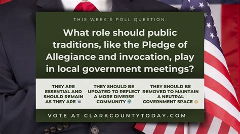 Poll What Role Should Public Traditions Like The Pledge Of Allegiance