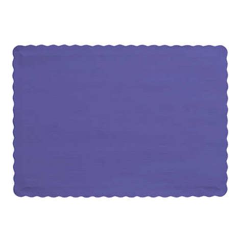 Solid Color Placemat Purple 9 5 X14 50 Ct Pkg Walmart