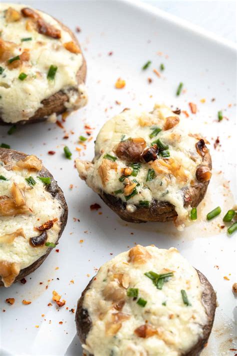 Vegetarian Stuffed Mushrooms Delicious Little Bites