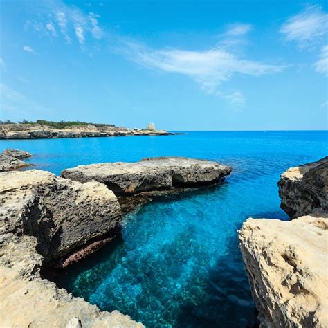 Premium Photo Picturesque Seascape With White Rocky Cliffs Caves Sea