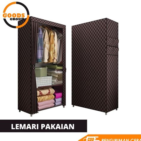 Jual Lemari Pakaian Portable Single Shopee Indonesia