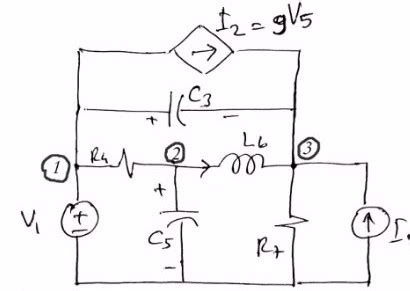 Solved Write The Node Equations And Additional Equations For Chegg