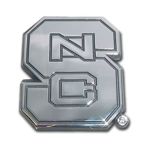 North Carolina State University Chrome Car Emblem I Americas Flags