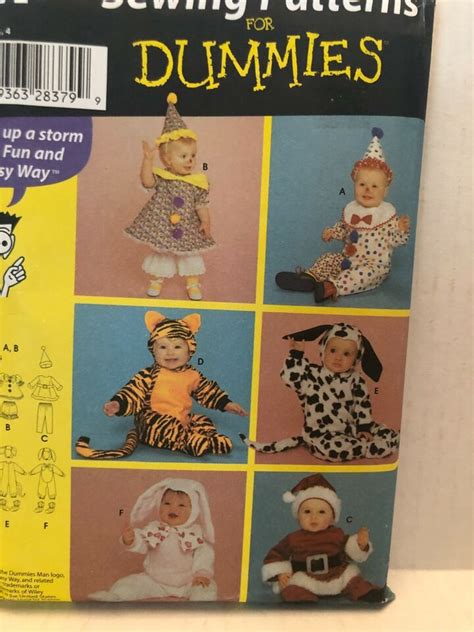 Simplicity Pattern 4872 Toddlers Costumes Tiger Clown Santa Bunny Tiger