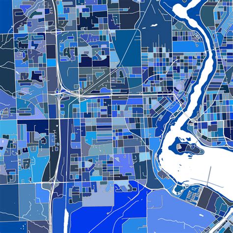 Niagara Falls Map Print — Maps As Art