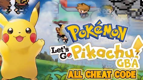 All Cheats Of Pokemon Let S Go Pikachu Gba Game Pokemon Cheatcode