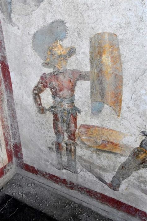 Pompei Nuova Eccezionale Scoperta Ritrovato L Affresco Dei Gladiatori