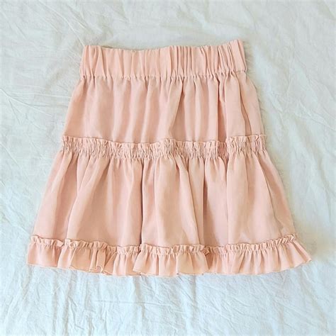 Pink Ruffle Skirt Size S Mezzo Piano Daisy Lovers Depop