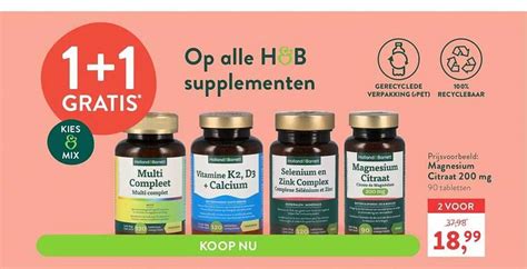 Holland Barrett Magnesium Citraat 200 Mg Aanbieding Bij Holland Barrett