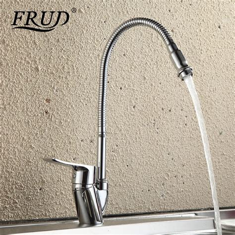 Aliexpress Buy Frud Solid Kitchen Mixer Cold And Hot Flexible Kitchen Tap Single Lever