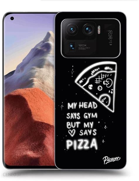 Silikonowe przeźroczyste etui na Xiaomi Mi 11 Ultra Pizza Etui na