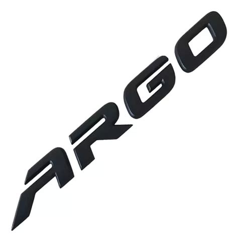 Emblema Argo Cor Preto Da Tampa Traseira Fiat Argo