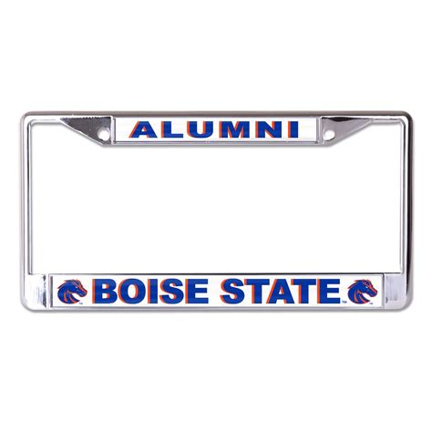 Boise State Alumni Chrome License Plate Frame Officially Licensed Product Etsy