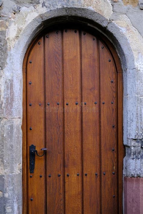 Brown Antique Old Fashioned Wooden Door Texture Wall Historic