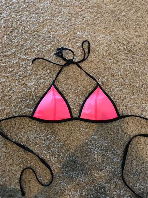 Hot Pink Triangle Bikini Top From Pink Pink Triangle Bikini Triangle Bikini Pink Triangle